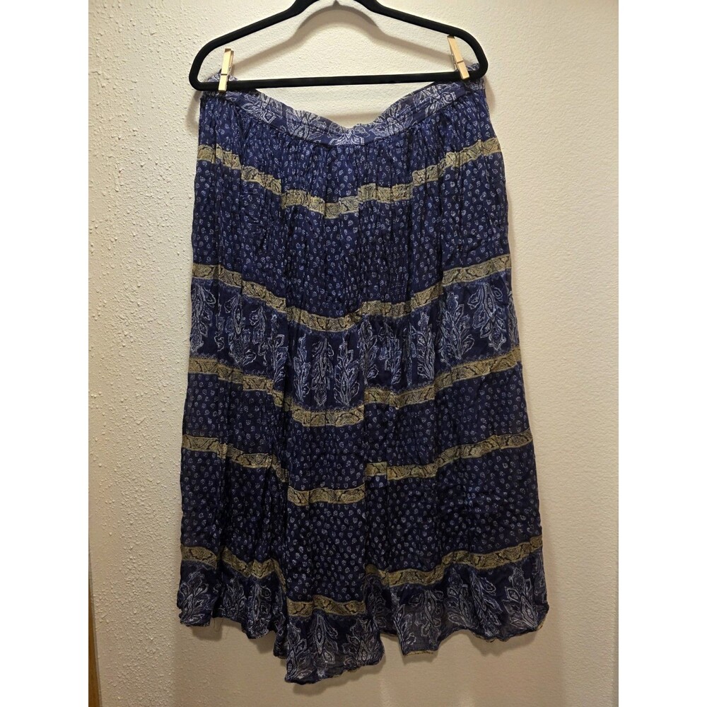 Short Circuit Airy Boho Flowy Skirt Lightweight Gypsy Boho One Size Fits Most - Picture 2 of 7
